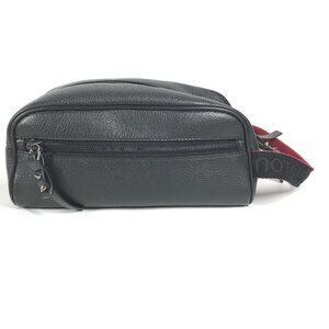 CHRISTIAN LOUBOUTIN Black Leather Pouch